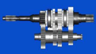 Transmissão Mecânica de três marchas Manual transmission with three speeds [upl. by Ynafets]