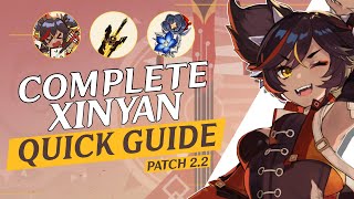 A Quick Start Guide To Xinyan  Weapons Artifacts Builds  Genshin Impact [upl. by Angelita590]