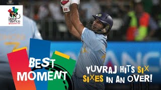 Yuvraj Singh slams six sixes off Stuart Broad  ENG v IND  T20 World Cup 2007 [upl. by Lamberto]