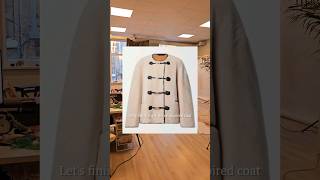 Making faux shearling coat PT2  DIY reversible wool jacket sewing [upl. by Hadihahs]