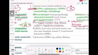 Angiopathic hemolytic anemia haematology 55 First Aid USMLE Step 1 in UrduHindi [upl. by Koehler]