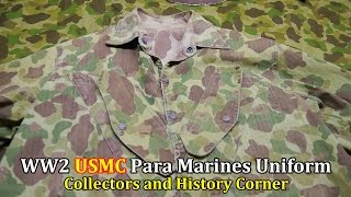 World War 2 USMC Para Marines Uniform  Collectors amp History Corner [upl. by Oralee]