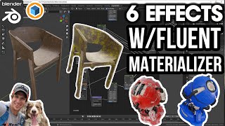 6 AMAZING Material Effects with Fluent Materializer for Blender [upl. by Allveta]