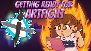 Prepping for ARTFIGHT Speedpaint  Commentary [upl. by Pietro]