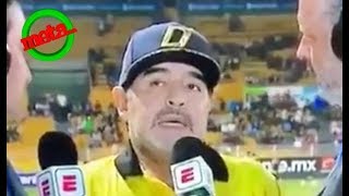 🤤🤦‍♀Maradona se traba en plena entrevista en vivo [upl. by Siouxie]