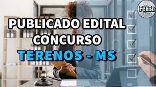 ✅CONCURSO PUBLICADO EDITAL CONCURSO de TERENOS  MS 2023 [upl. by Gussie]