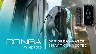 Window Robot Windroid 880 SprayWater Smart connected [upl. by Aihseuqram]