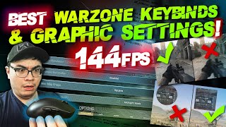 THINND’s Warzone Keybinds 144 FPS Settings Mouse Sensitivity Graphics Audio amp SECRETS [upl. by Aisanahta]