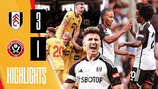 Fulham 31 Sheffield United  Premier League highlights [upl. by Desai971]