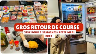 319€ 🤪 RETOUR DE COURSE DE DÉCEMBRE  PETIT MEAL PREP [upl. by Lionello]