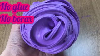 MUST WATCH REAL HOW TO MAKE THE BEST FLUFFY SLIME WITHOUT GLUE WITHOUT BORAX EASY SLIME [upl. by Cut191]