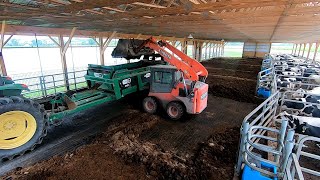 First Time Cleaning Out New Heifer Barn [upl. by Pazit871]