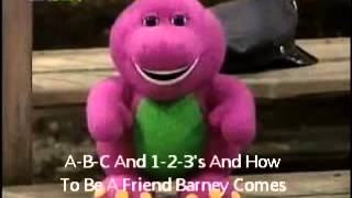 Barney And Friends Theme Song With Lyrics YouTube [upl. by Demodena]