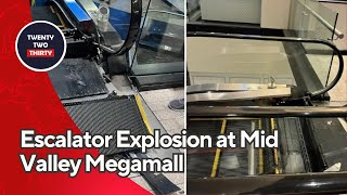 Escalator Explosion at Mid Valley Megamall What Happened [upl. by Sissy890]