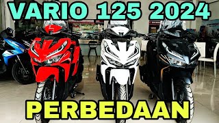 VARIO 125 TERBARU FULL LENGKAP 2024 HARGA DAN TYPE 🔥🔥🔥 [upl. by Sisenej322]