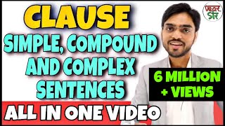 Simple Compound and Complex Sentences  English Grammar Lessons  Clauses in English Grammar [upl. by Aneerahs86]