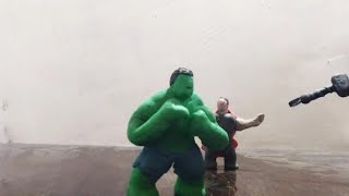 Thor vs Hulk Fight Scene😱 The Avengers2012 clay animation video [upl. by Carol674]