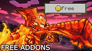 I played Minecraft with FREE ADDONS [upl. by Yrelbmik783]