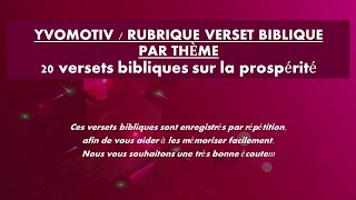 Ces 20 versets bibliques vont attirer la prospérité dans ta vie [upl. by Aener]