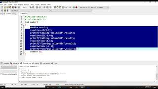 C Lecture 20 programs on functions in mathh header file use of break and continue [upl. by Lirbaj207]