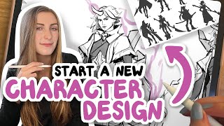 How I Start Designing a New Character  Part 1 My Character Design Process [upl. by Burgess]