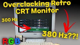 Overclocking iiyama CRT Gaming Monitor from 2002 in Windows 11 [upl. by Ymmaj]