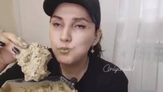 Marta Riva Марта Рива Марта Рива Марта Рива глина Глотать martariva Marta Riva Clay eating [upl. by Sirromad]