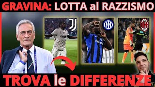 JUVENTUS RAZZISMO dipende dal COLORE della MAGLIA le PAROLE di GRAVINA fanno PENSARE MALE [upl. by Namreg102]