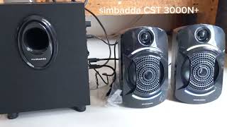 Simbadda CST 3000 N Sound Test  tes suara speaker simbaddaspeaker [upl. by Gulgee]