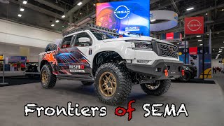 All Nissan Frontiers At The SEMA Show  You Have To See These [upl. by Virgel]