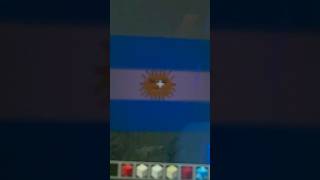 Yo haciendo la bandera de argentina en minecraft [upl. by Lemmuela]