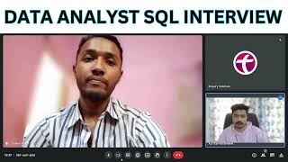 Data Analyst live Mock Interview  SQL  Power BI  Data Science  Must Watch [upl. by Omrellug490]