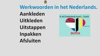 Werkwoorden in het NEDERLANDS 2  learn DUTCH  Hollandaca [upl. by Emya]