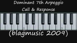 Dominant 7th Arpeggios  Vocal Warm Up Internalisation Excercise [upl. by Ashok276]