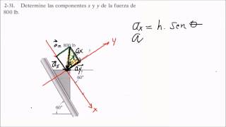 COMPONENTES RECTANGULARES DE UN VECTOR [upl. by Adara]