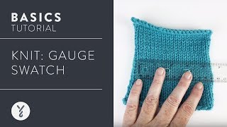 Knit Gauge Swatch [upl. by Atinaj540]