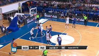 Brandis RaleyRoss makes a perfect crossover Mornar  Partizan NIS 4102017 [upl. by Queridas450]