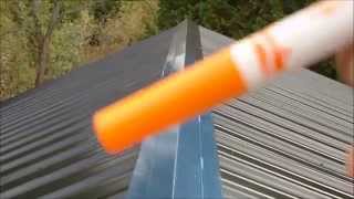 DIY Metal Roofing Installation Basic HowTo Video [upl. by Matti]