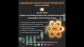 July 30 2024 Uranium and mining equities have outperformed other commodities over the past 5 years [upl. by Florella535]