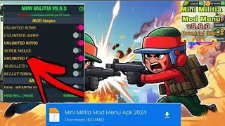 Mini Militia Mod Menu Apk v560  Mini Militia Download Link  Mini Militia Mod PREMIUM MODE [upl. by Yziar]