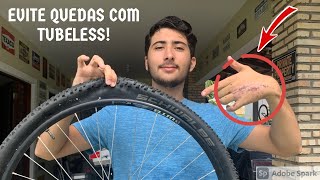 CALIBRAGEM DO PNEU TUBELESS EVITE QUEDAS [upl. by Caras]