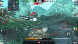 WoT Blitz  T54 solo game  Lost Temple [upl. by Wynnie]