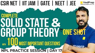 Solid State  Group Theory in One Shot  CSIR NET JUNE IIT JAMGATE Chemistry VedPrep Chem Academy [upl. by Lovmilla]