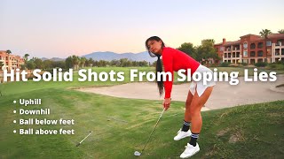 How to Hit from Sloping Golf Lies [upl. by Arianne]