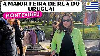 A MAIOR FEIRA DE RUA DO URUGUAI 🇺🇾 montevideo uruguai feira [upl. by Ecirtnom]