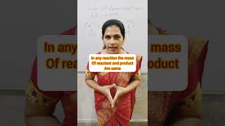 law of conservation of mass physical chemistry unit 1 Basic concepts of chemistry YouTube shorts [upl. by Eelidnarb]