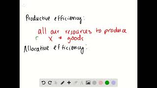 What is productive efficiency Allocative efficiency [upl. by Enelaj]