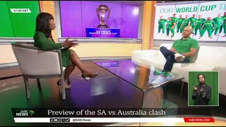 2023 Cricket World Cup  Semifinal clash sees Proteas take on Australia at Eden Gardens [upl. by Luahs572]