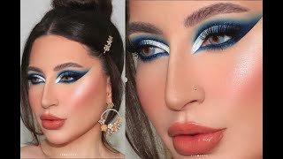 ايلاينر مميز ♥ بألوان زاهية وجذابة Eyeliner tutorial [upl. by Onitnevuj]