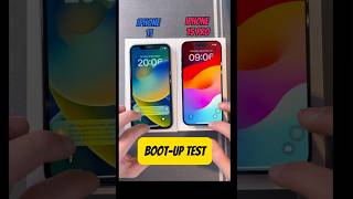 iPhone 11 Vs iPhone 15 Pro 🤯💀 bootup test [upl. by Keelin]